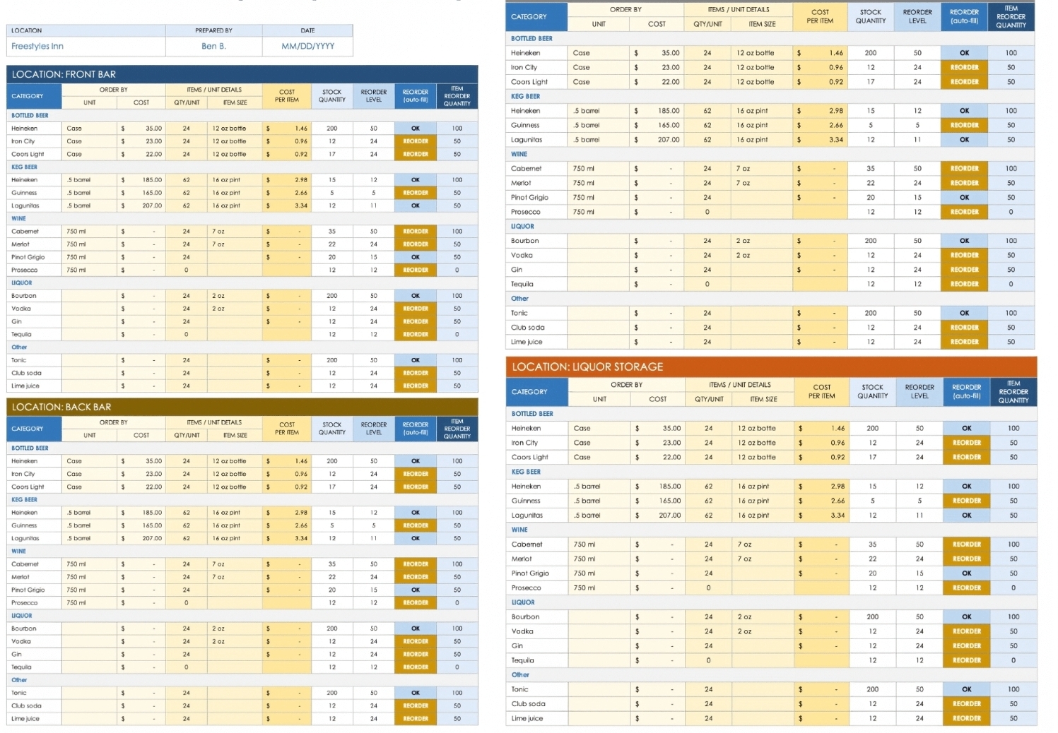 Live inventory availability